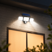 Solar Sentry Pro® 2500LM 3-Head Solar Security Light with Motion Sensor & Remote Control – 270° Wide Angle, IP65 Waterproof Outdoor Flood Light - 6