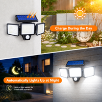 Solar Sentry Pro® 2500LM 3-Head Solar Security Light with Motion Sensor & Remote Control – 270° Wide Angle, IP65 Waterproof Outdoor Flood Light - 7